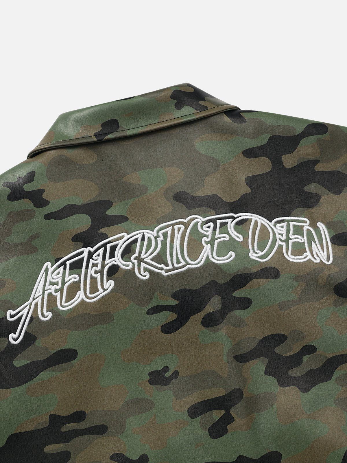 Aelfric Eden Camouflage Faux Leather Jacket