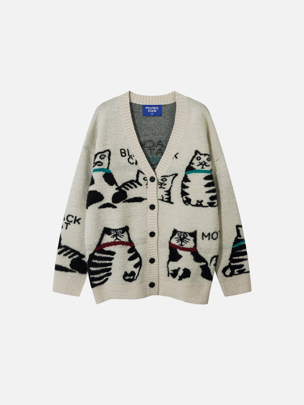 Aelfric Eden Cat Graphic Cardigan