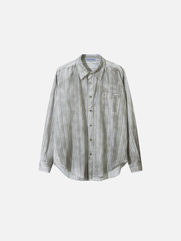 Aelfric Eden Stripe Washed Long Sleeve Shirt