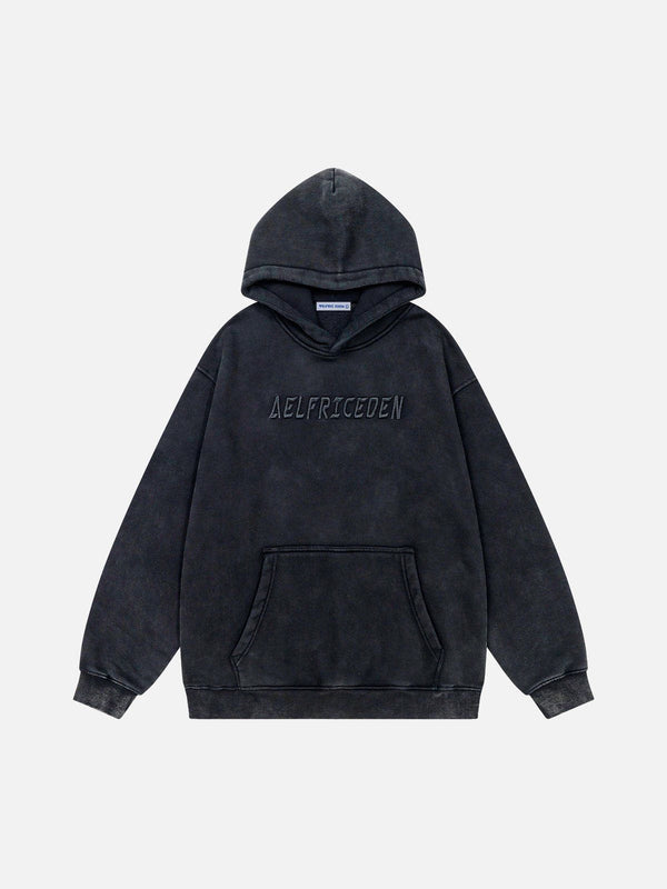 Aelfric Eden Essential Embroidery Washed Hoodie