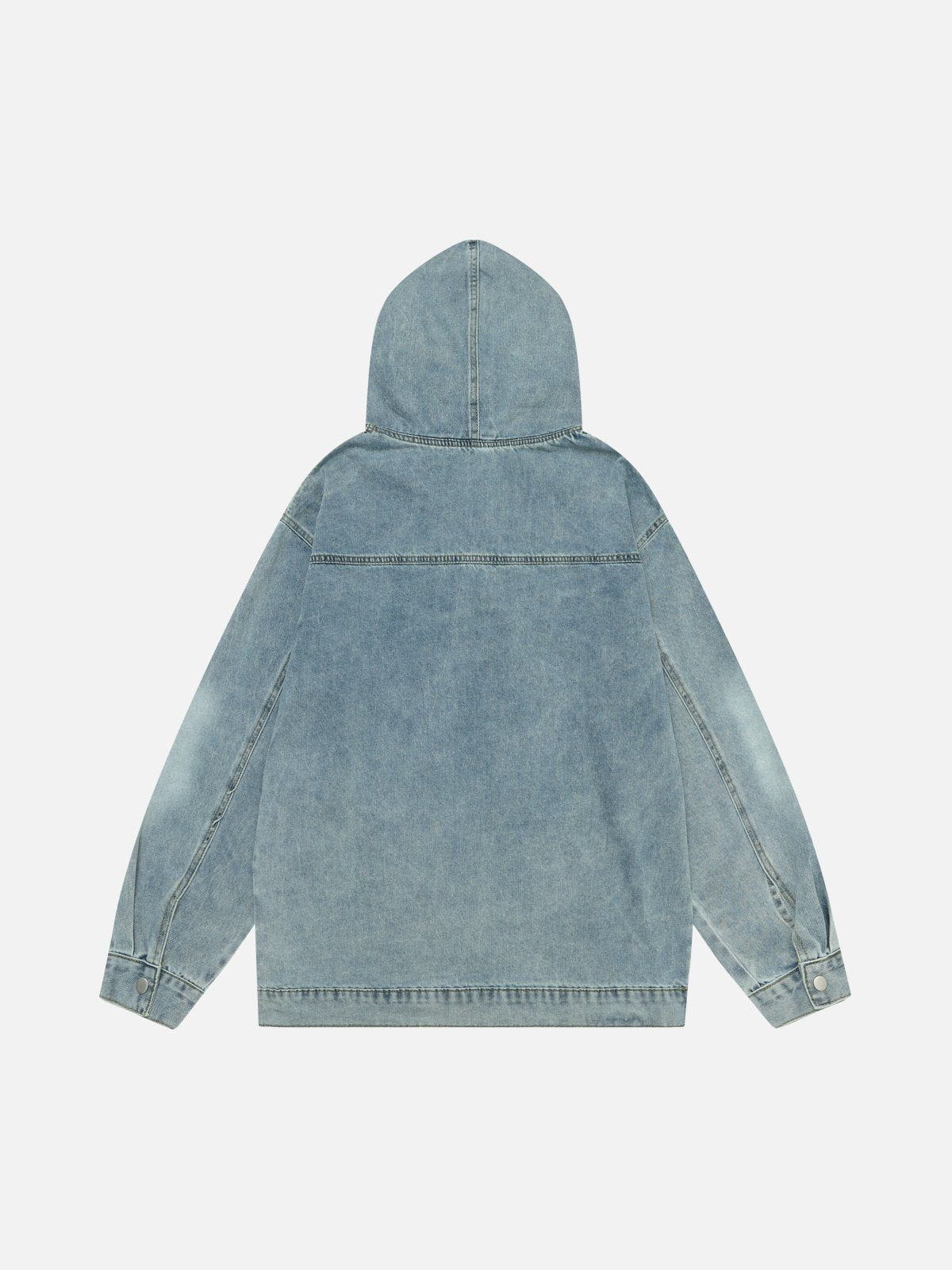 Aelfric Eden Washed Button Denim Hoodie