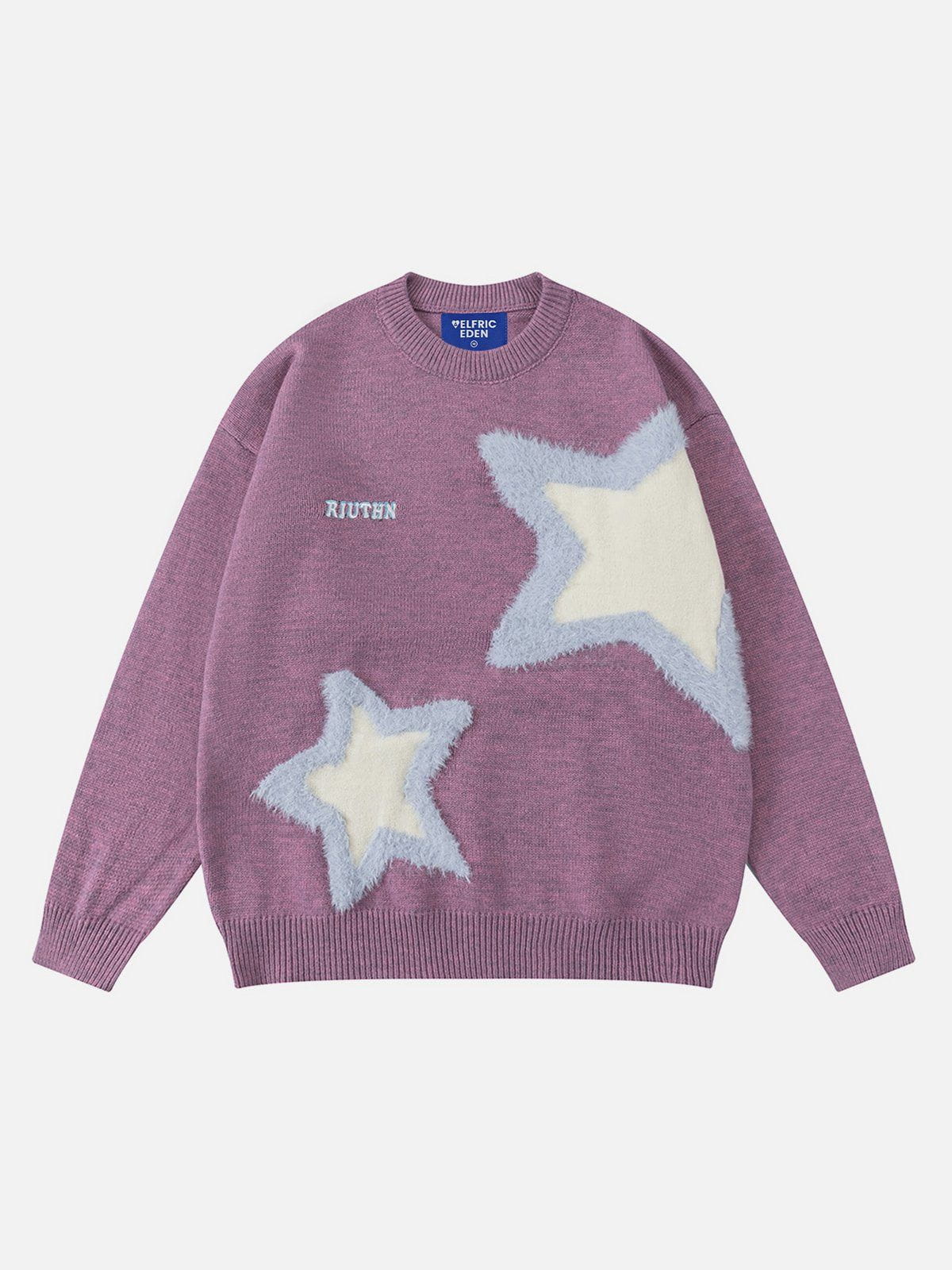 Aelfric Eden 3D Star Plush Design Pattern Sweater