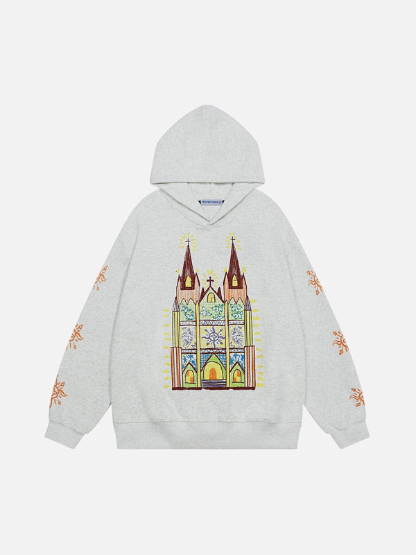 Aelfric Eden Graffiti Castle Cropped Hoodie