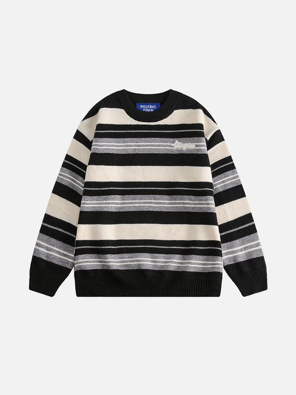 Aelfric Eden Stripe Patchwork Sweater