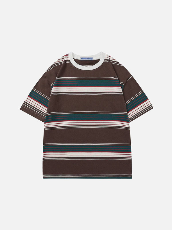 Aelfric Eden Color Blocking Stripe Tee