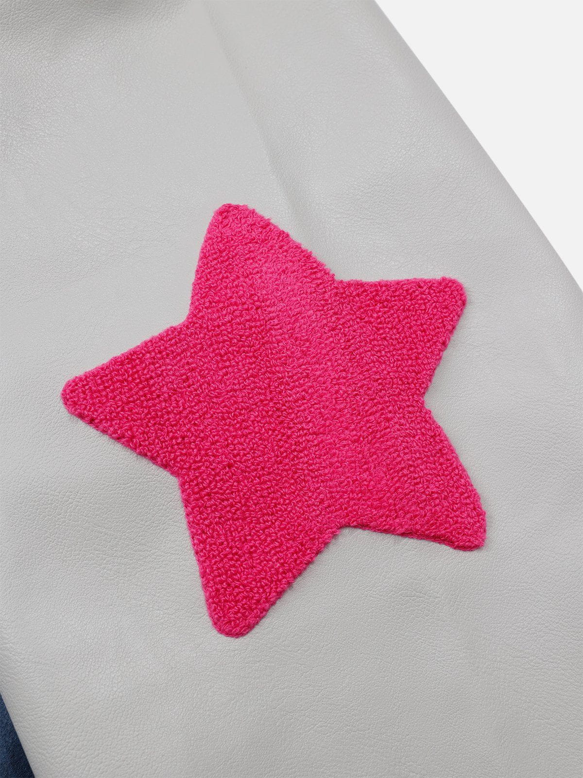 Aelfric Eden Towel Embroidery Star Varsity Jacket