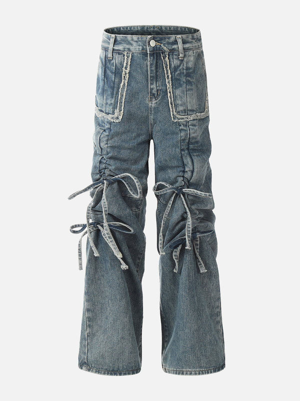 Aelfric Eden Bow Fringe Washed Jeans