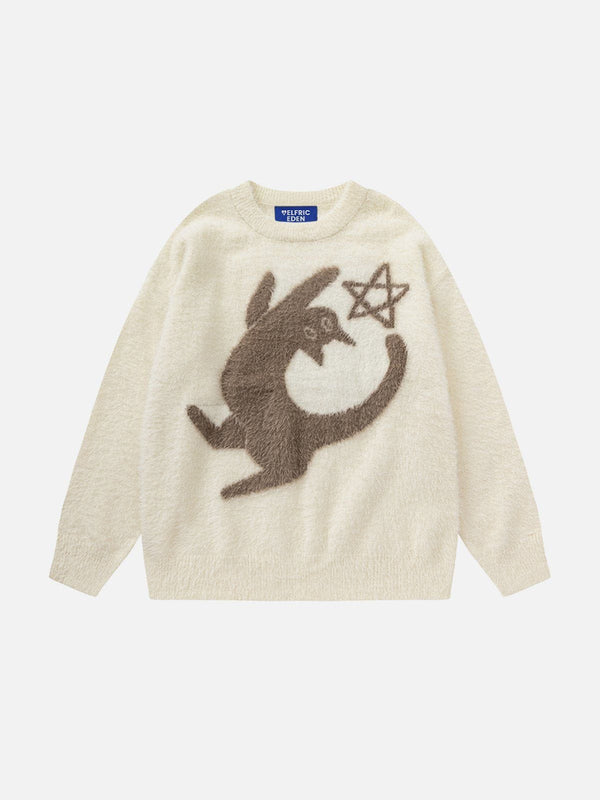 Aelfric Eden Cat Star Graphic Sweater