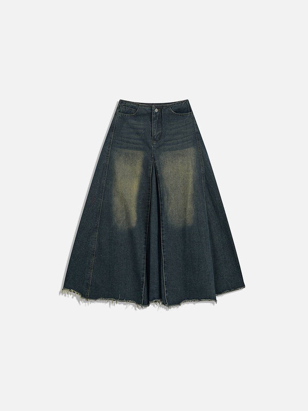 Aelfric Eden Slit Washed Denim Skirt