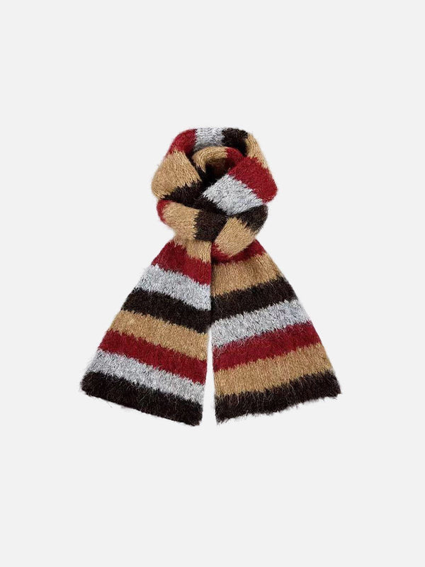 Color Blocking Stripe Scarf