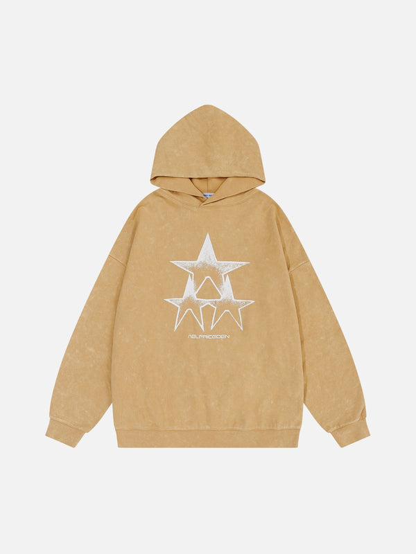 Aelfric Eden Blurring Star Washed Hoodie