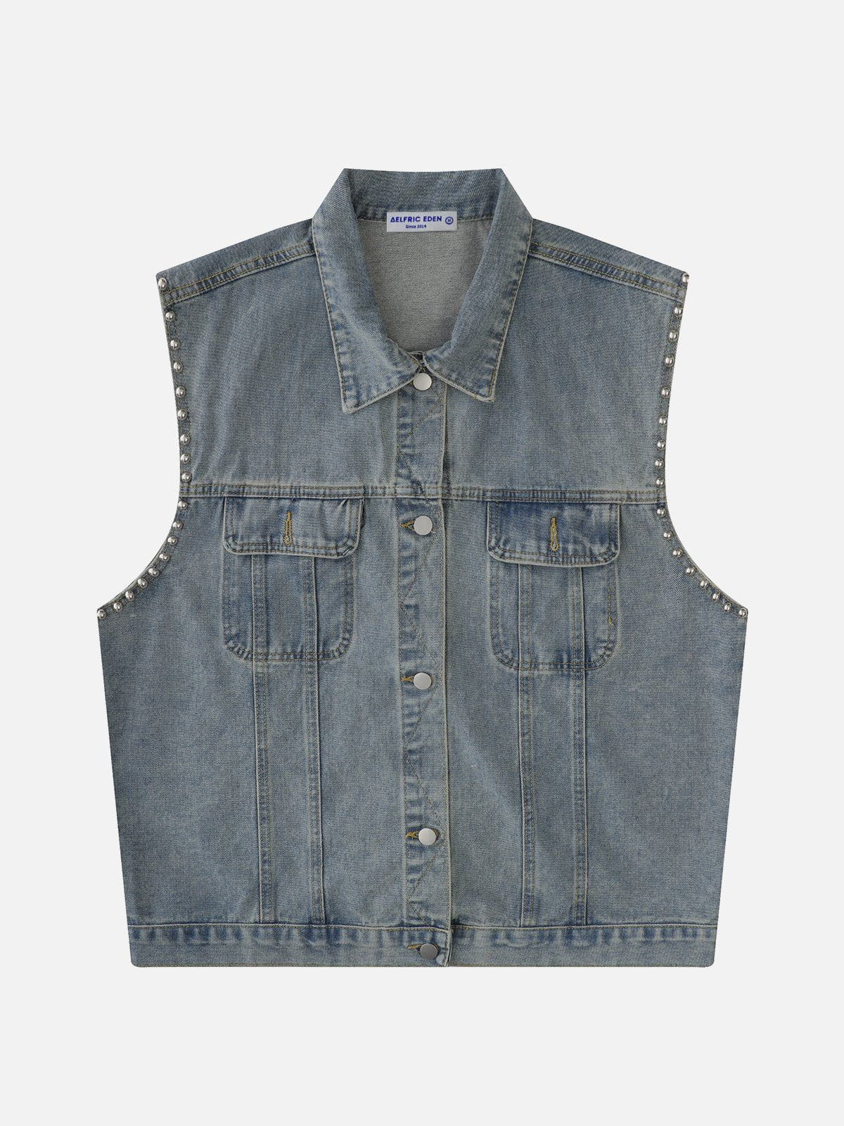 Aelfric Eden Vintage Rivet Denim Vest – Aelfric eden