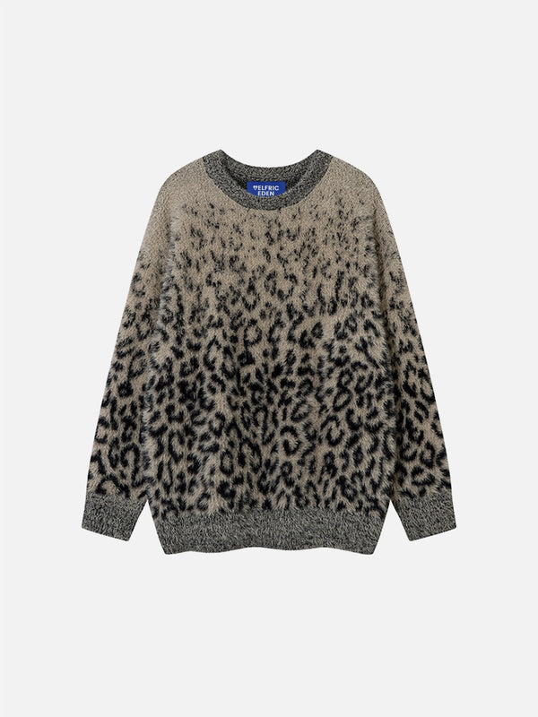 Aelfric Eden Gradient Leopard Print Sweater