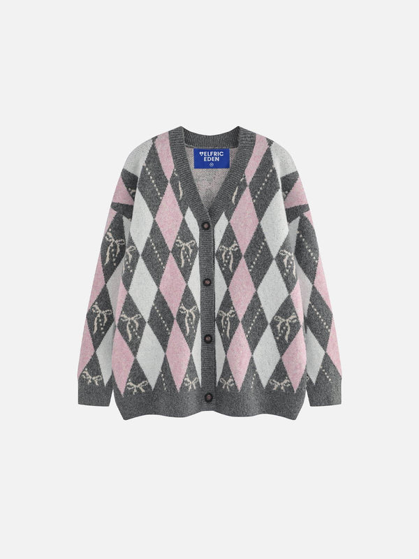 Aelfric Eden Rhomboid Graphic Cardigan