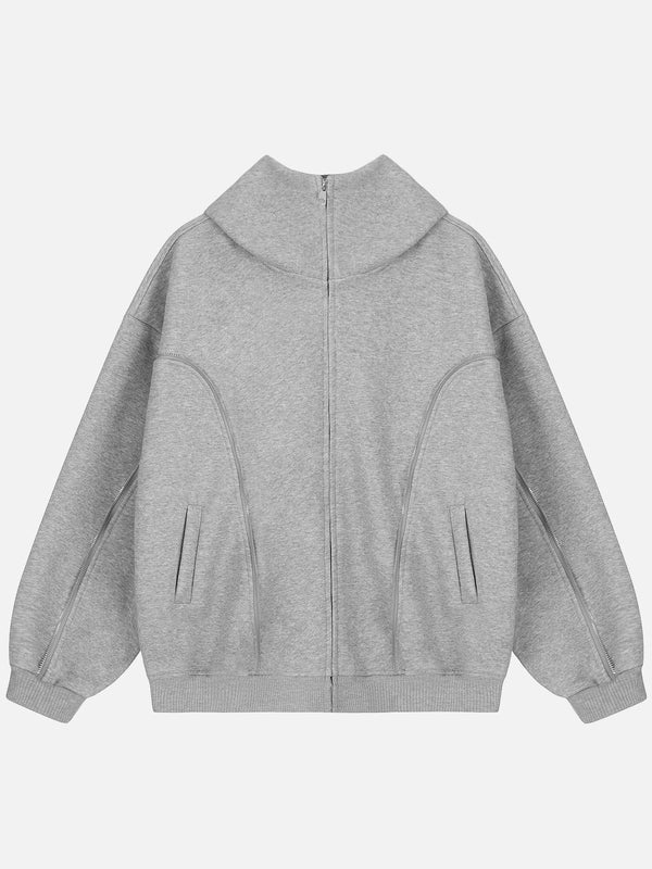 Aelfric Eden Zip Up Decoration Hoodie