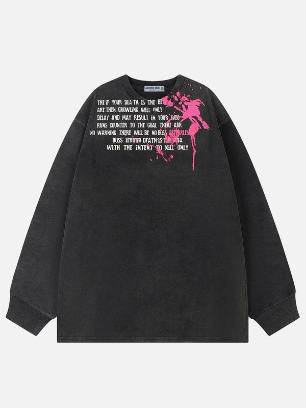 Aelfric Eden Letter Spider Print Sweatshirt