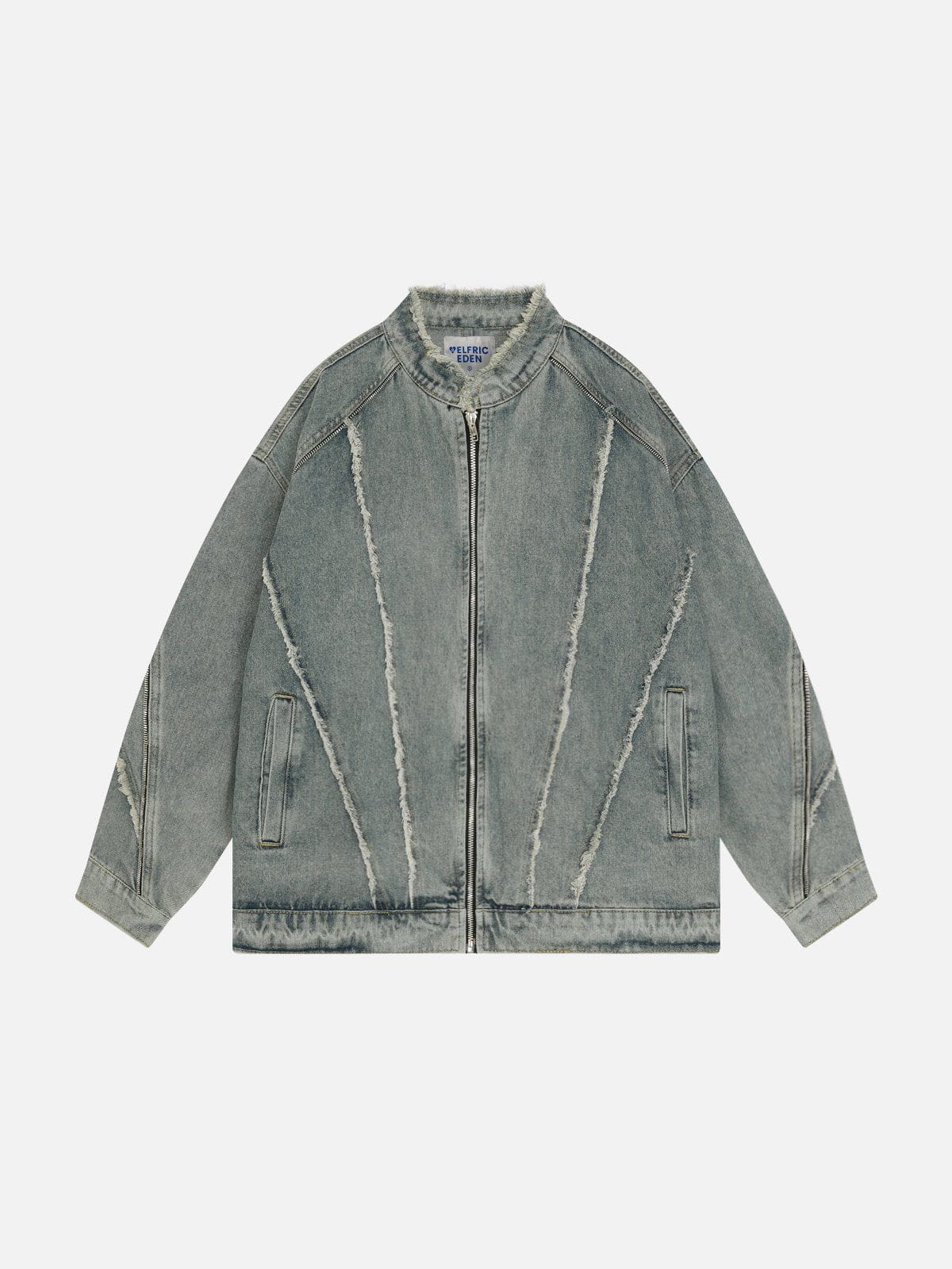 Aelfric Eden Fringe Washed Denim Jacket