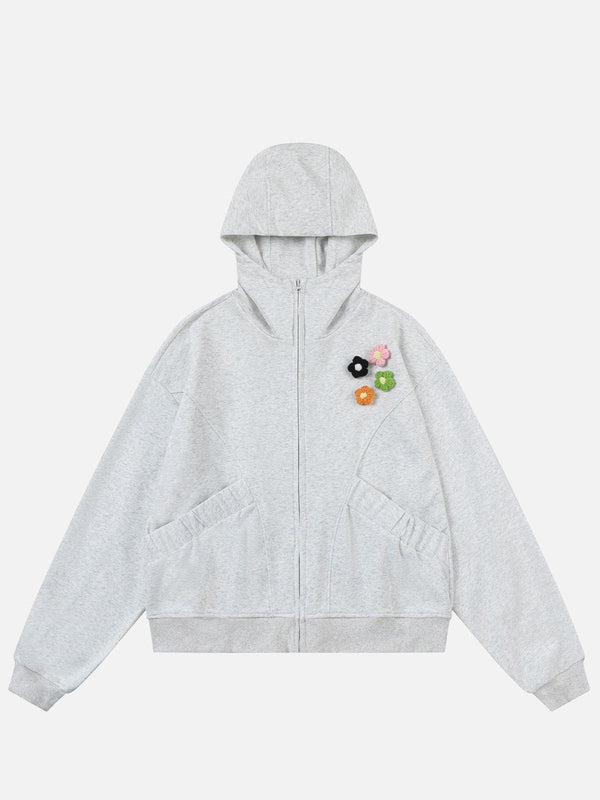 Aelfric Eden Detachable Flower Zip Up Hoodie