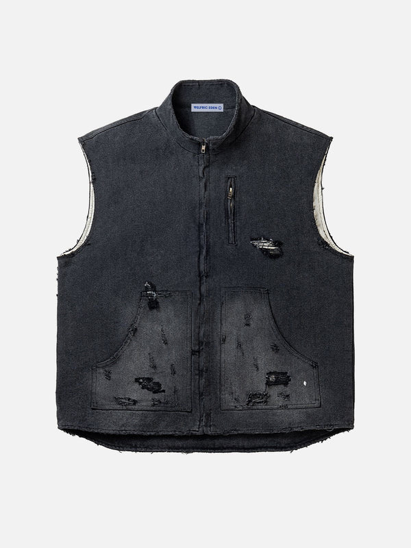 Aelfric Eden Distressed Washed Vest