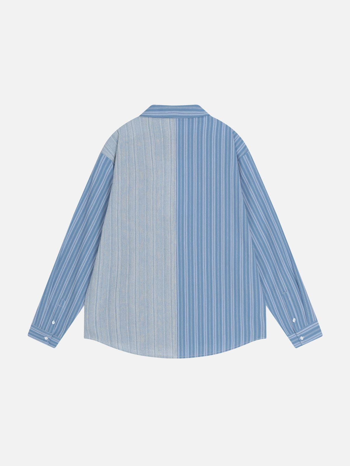 Aelfric Eden Color Blocking Stripe Long Sleeve Shirt