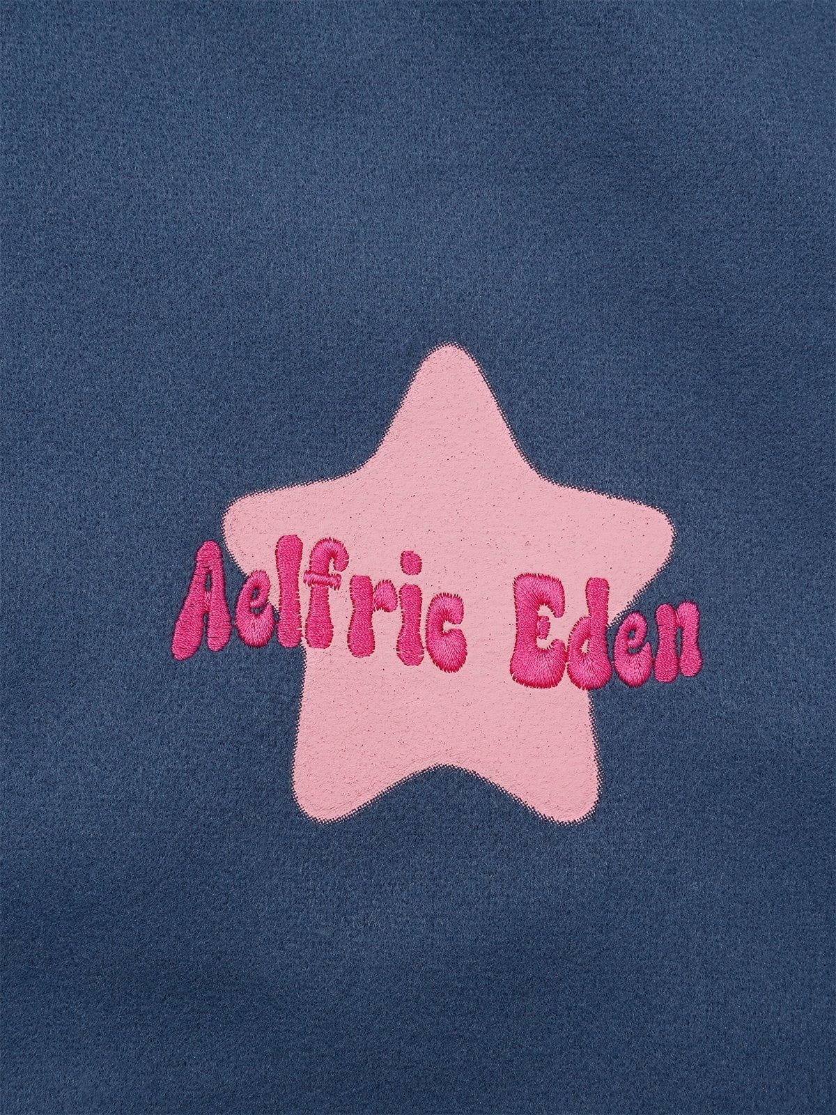 Aelfric Eden Towel Embroidery Star Varsity Jacket