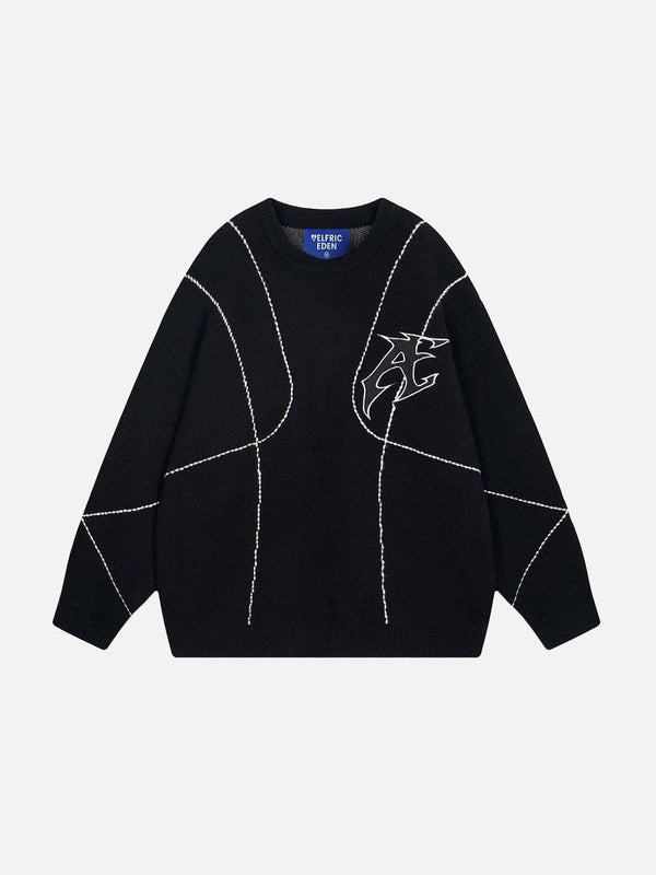 Aelfric Eden Line Embroidery Sweater