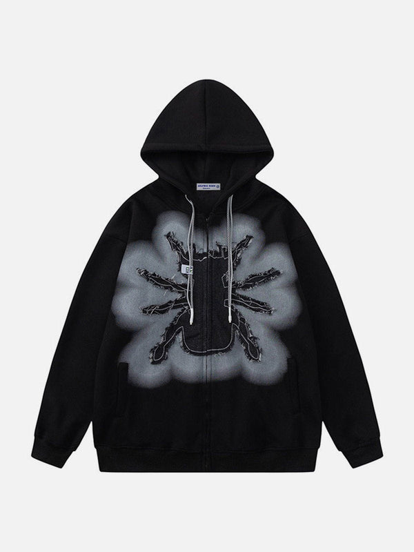 Aelfric Eden Applique Embroidery Spider Hoodie