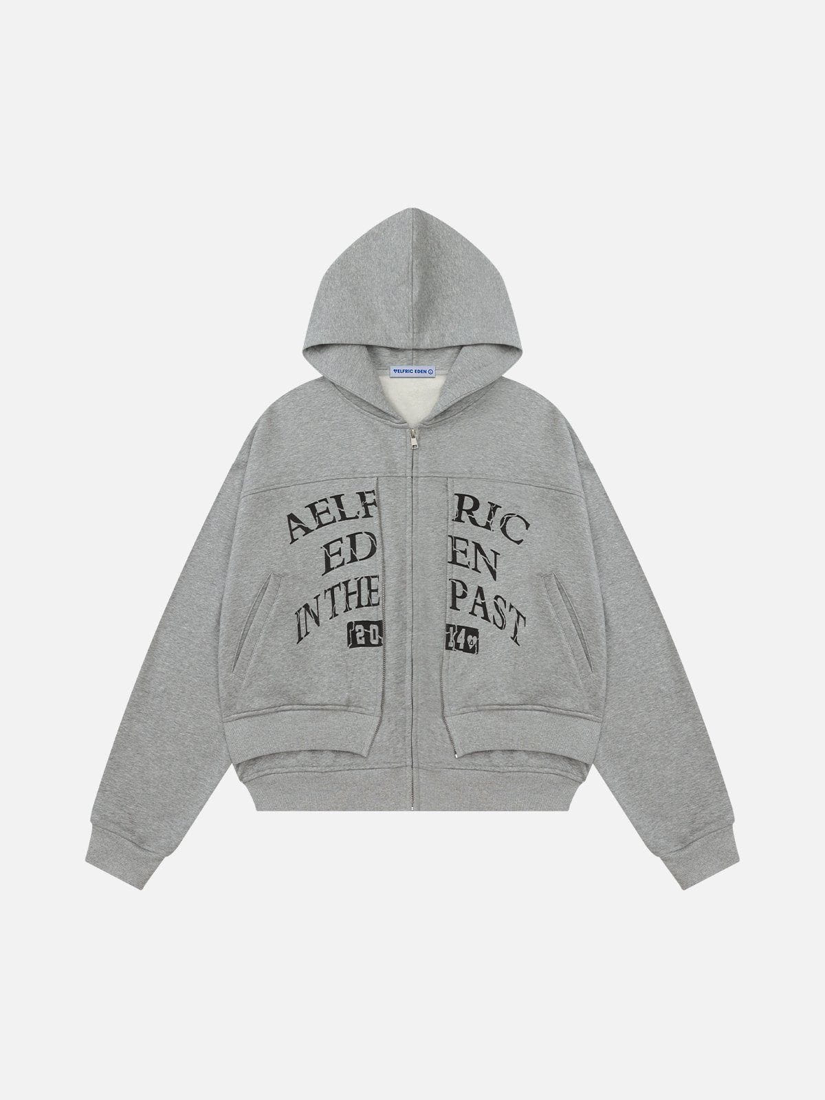 Aelfric Eden Two Layer Cropped Zip Up Hoodie