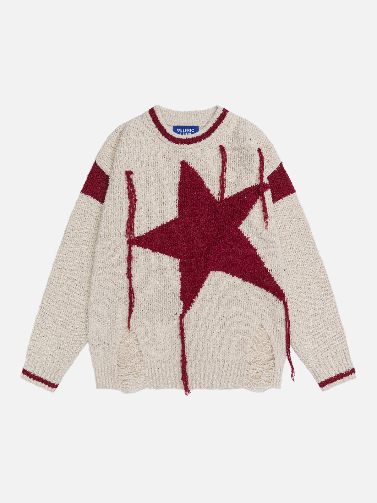 Aelfric Eden Tassel Distressed Star Sweater