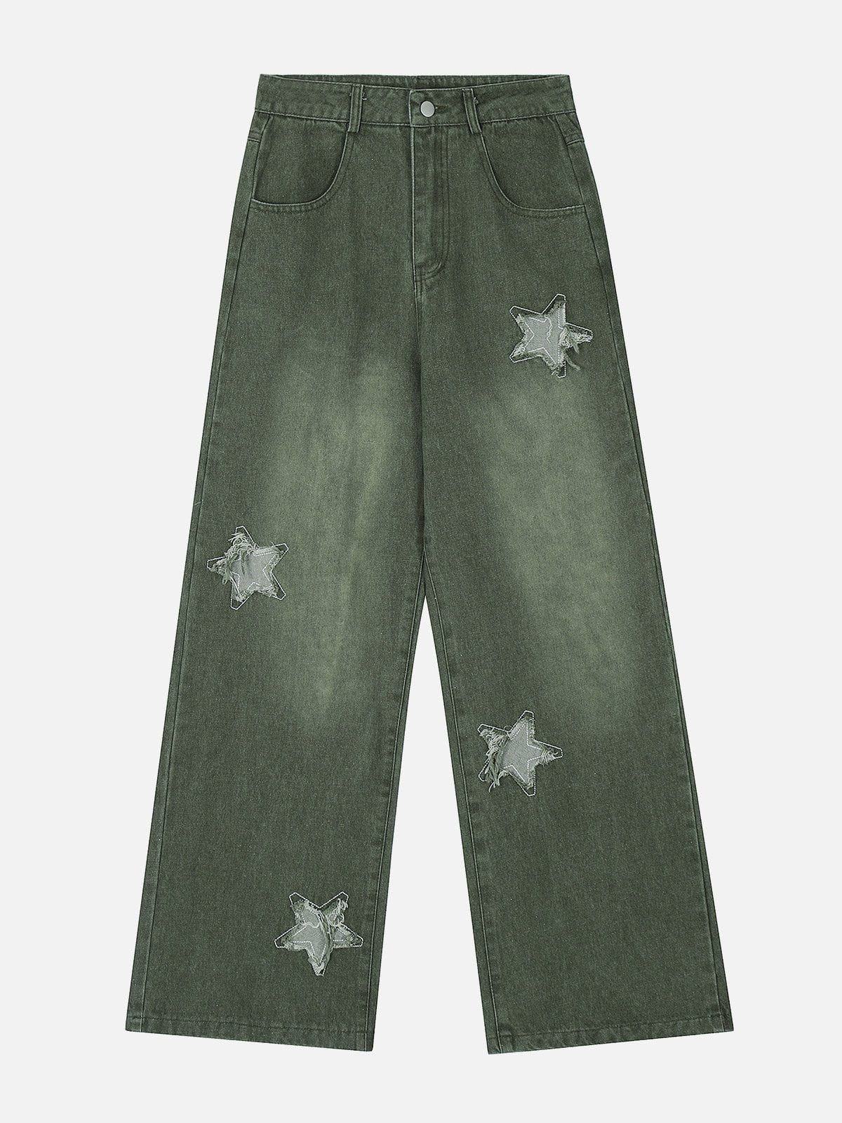 Aelfric Eden Applique Embroidery Star Jeans – Aelfric eden