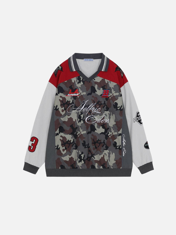 Aelfric Eden Camouflage V-Neck Sweatshirt