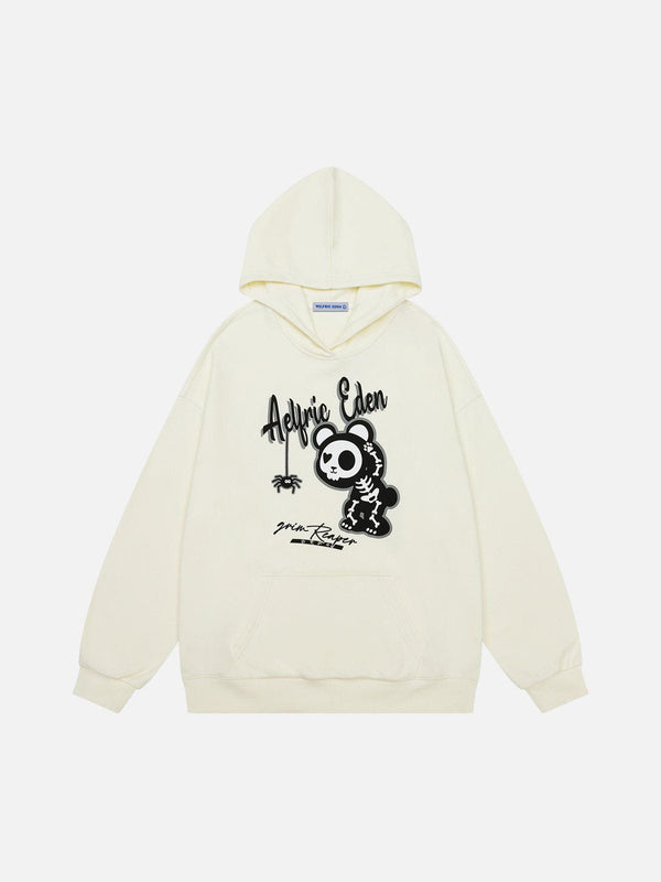 Aelfric Eden Skeleton Bear Graphic Hoodie