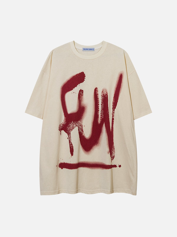 Aelfric Eden Graffiti Letter Print Tee