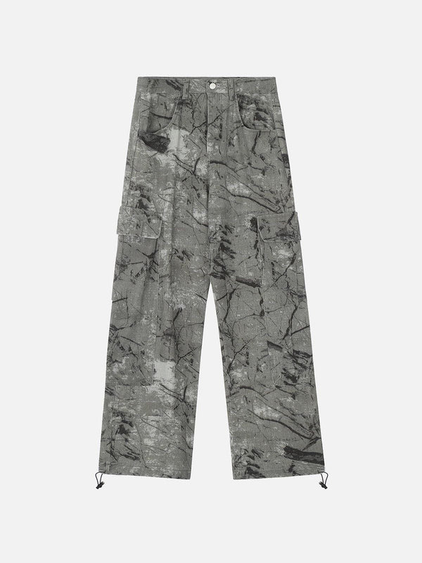 Aelfric Eden Grey Camouflage Cargo Pants