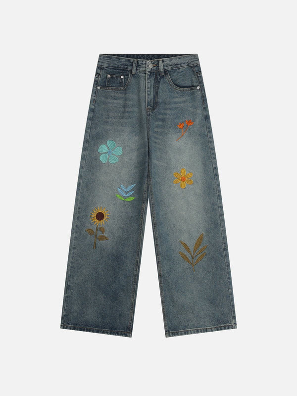 Aelfric Eden Flower Embroidery Jeans