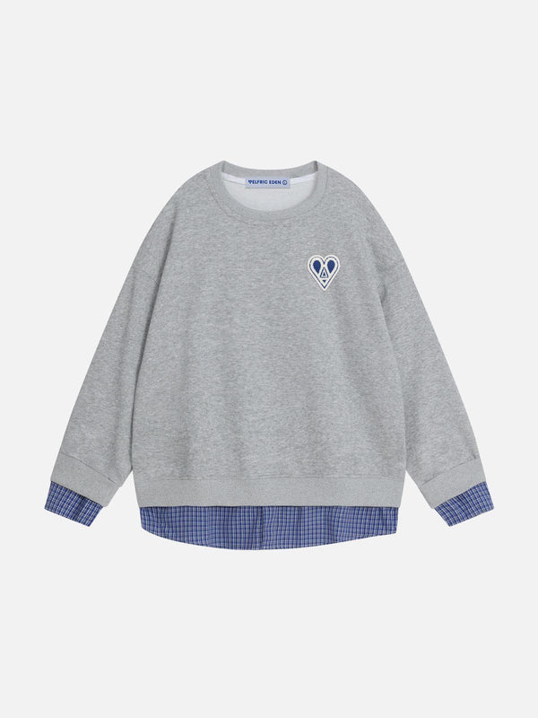 Aelfric Eden Plaid Two Layer Sweatshirt