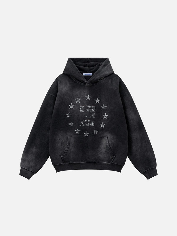 Aelfric Eden Blurring Star Washed Hoodie