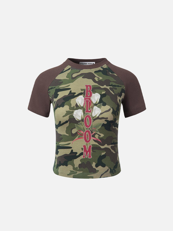 Aelfric Eden Camouflage Flower Print Tee