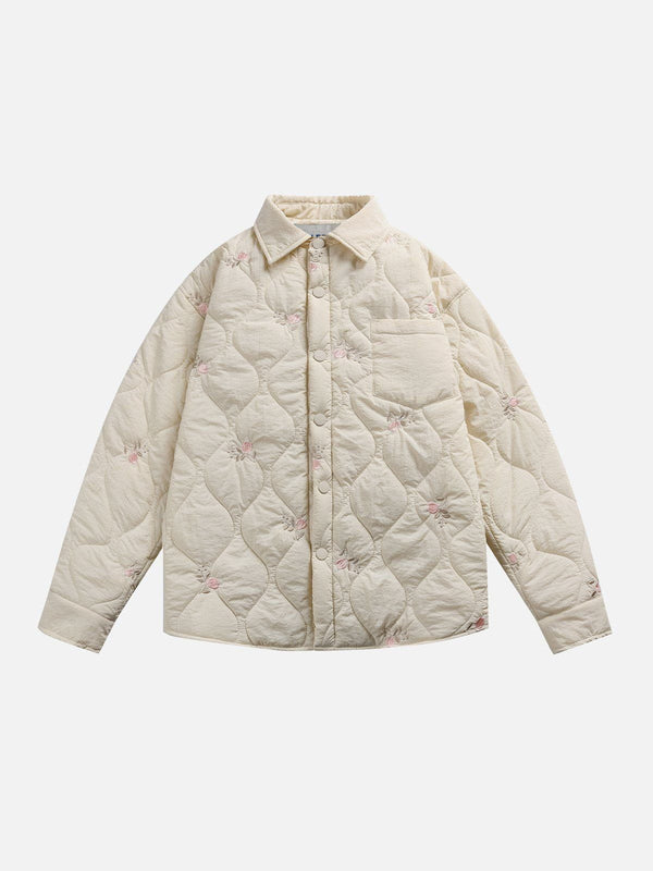 Aelfric Eden Embroidery Flower Puffer Jacket