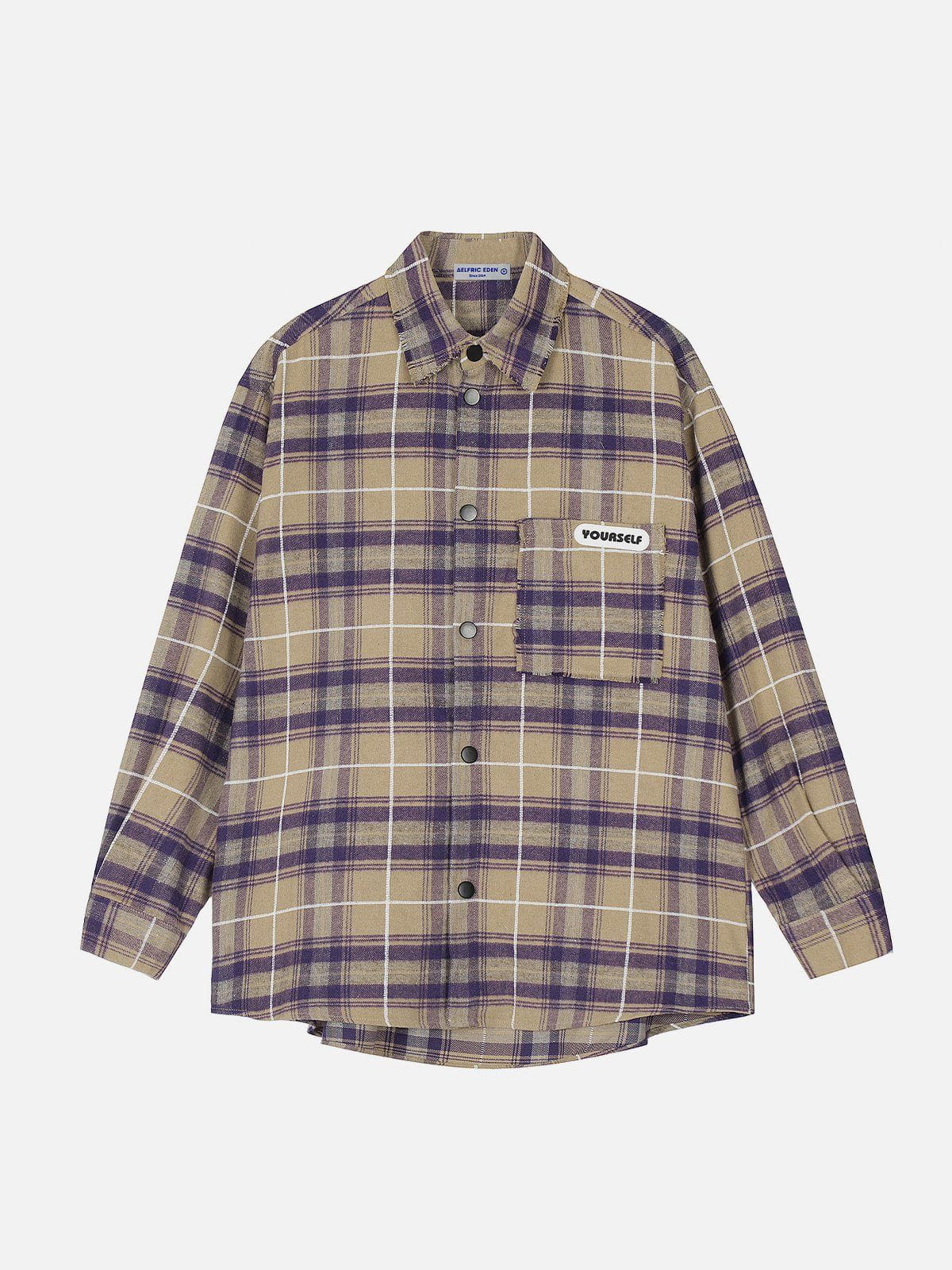 Aelfric Eden Vintage Plaid Long Sleeve Shirt – Aelfric eden