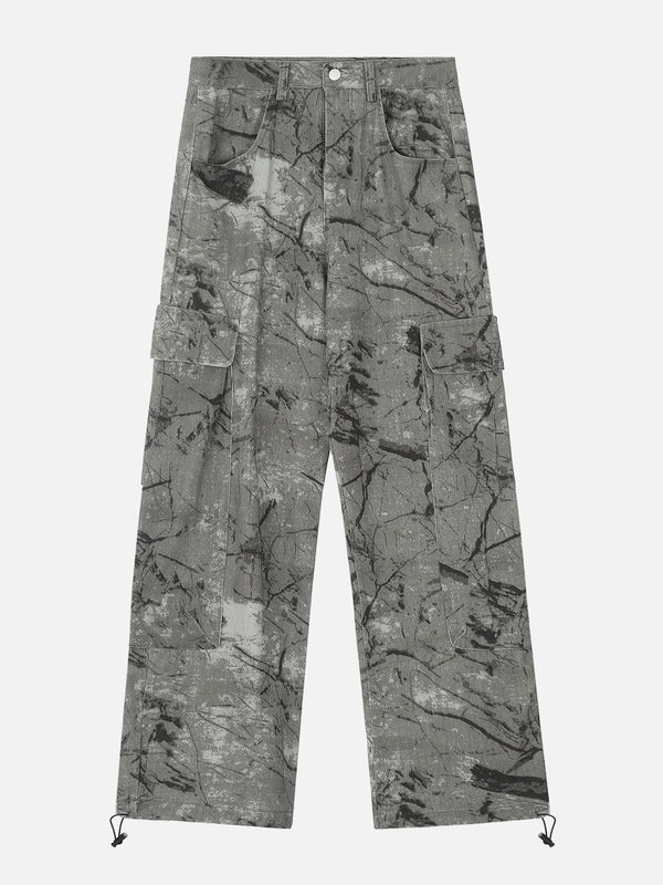 Aelfric Eden Grey Camouflage Cargo Pants