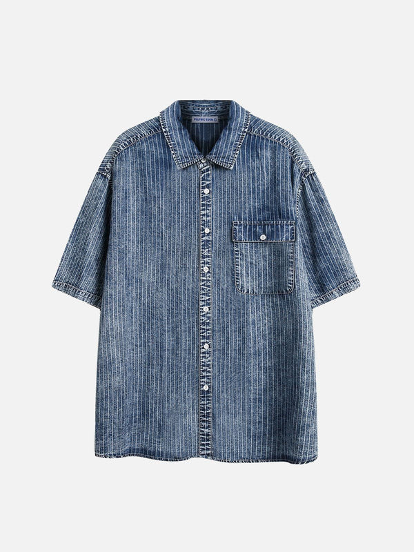 Aelfric Eden Basic Denim Short Sleeve Shirt