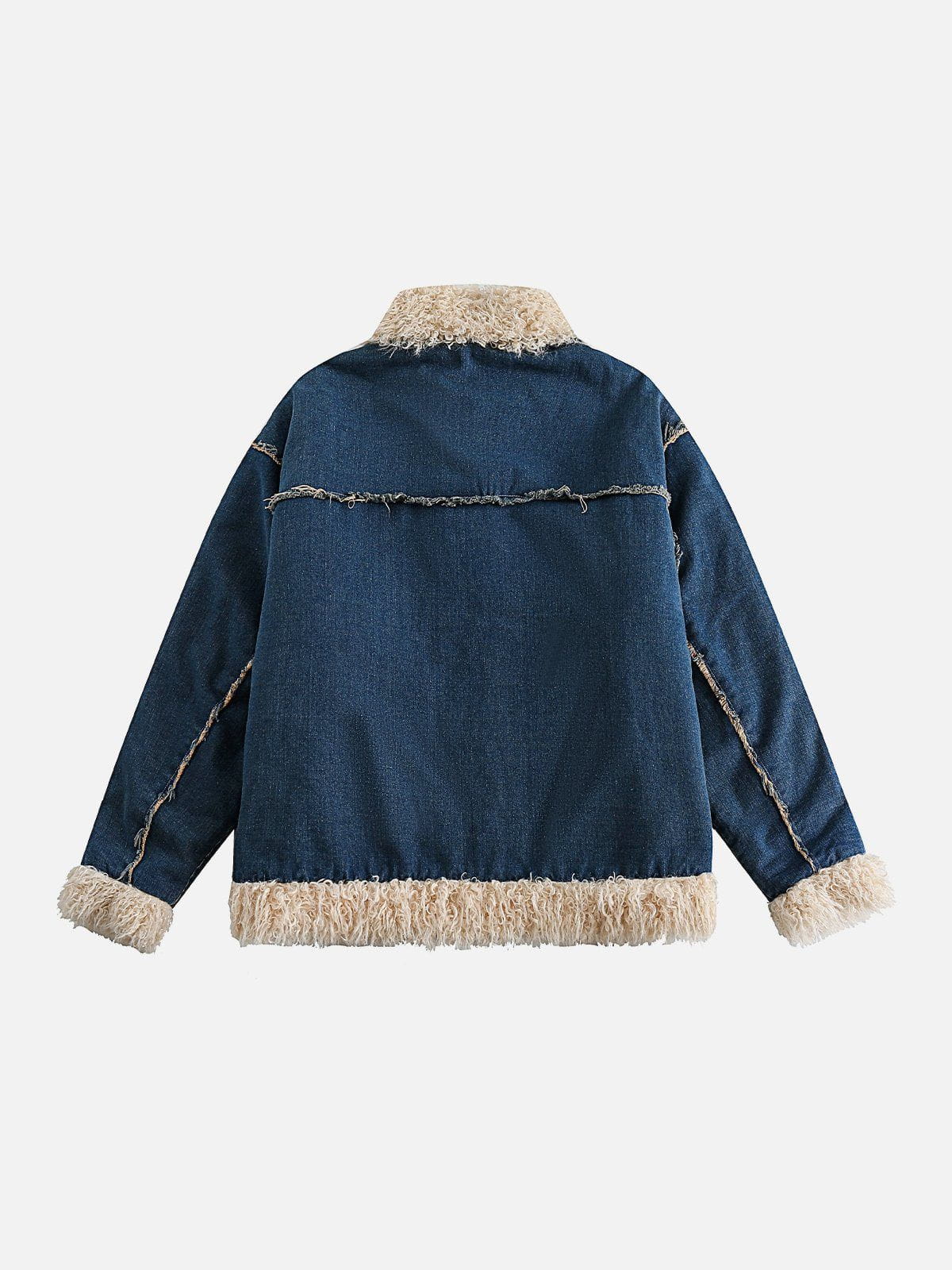 Aelfric Eden Plush Patchwork Denim Jacket