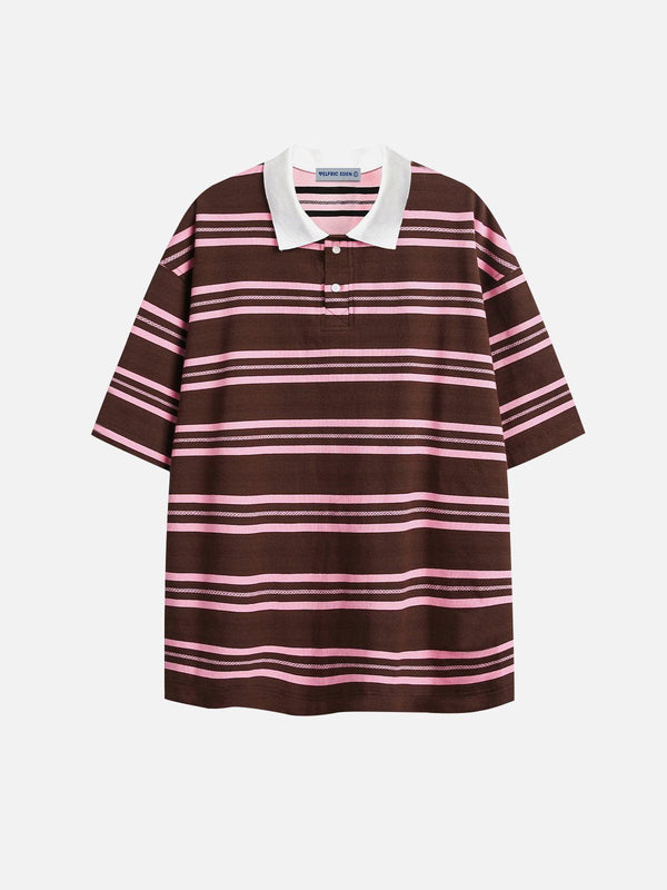 Aelfric Eden Vintage Stripe Polo Tee