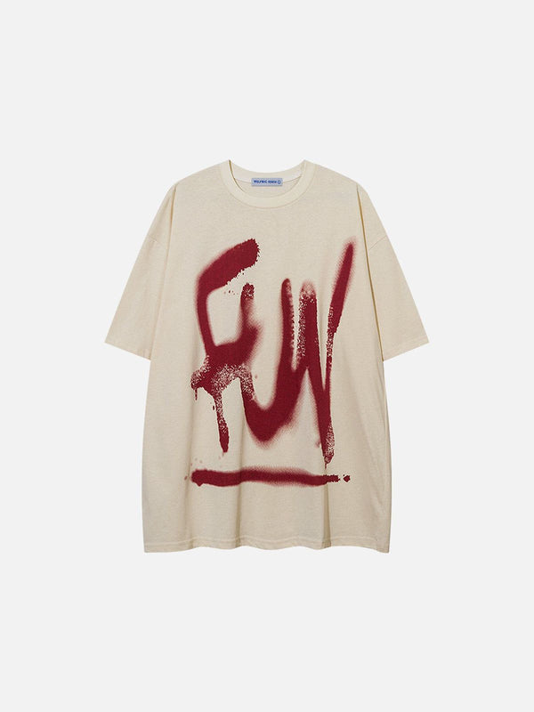 Aelfric Eden Graffiti Letter Print Tee