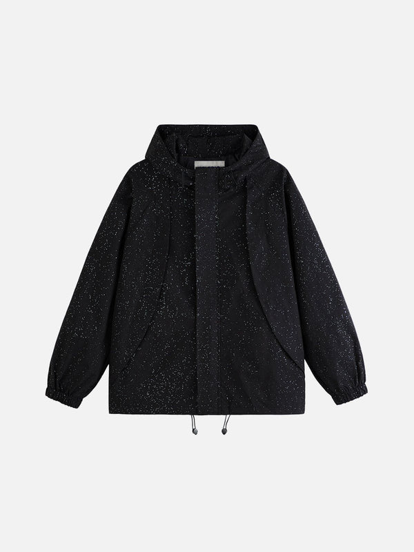 Aelfric Eden Hotfix Rhinestones Hooded Jacket