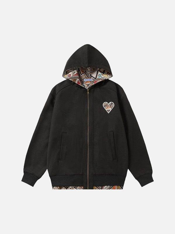 [Pre-Order] Aelfric Eden Fair Isle Patchwork Zip Up Hoodie