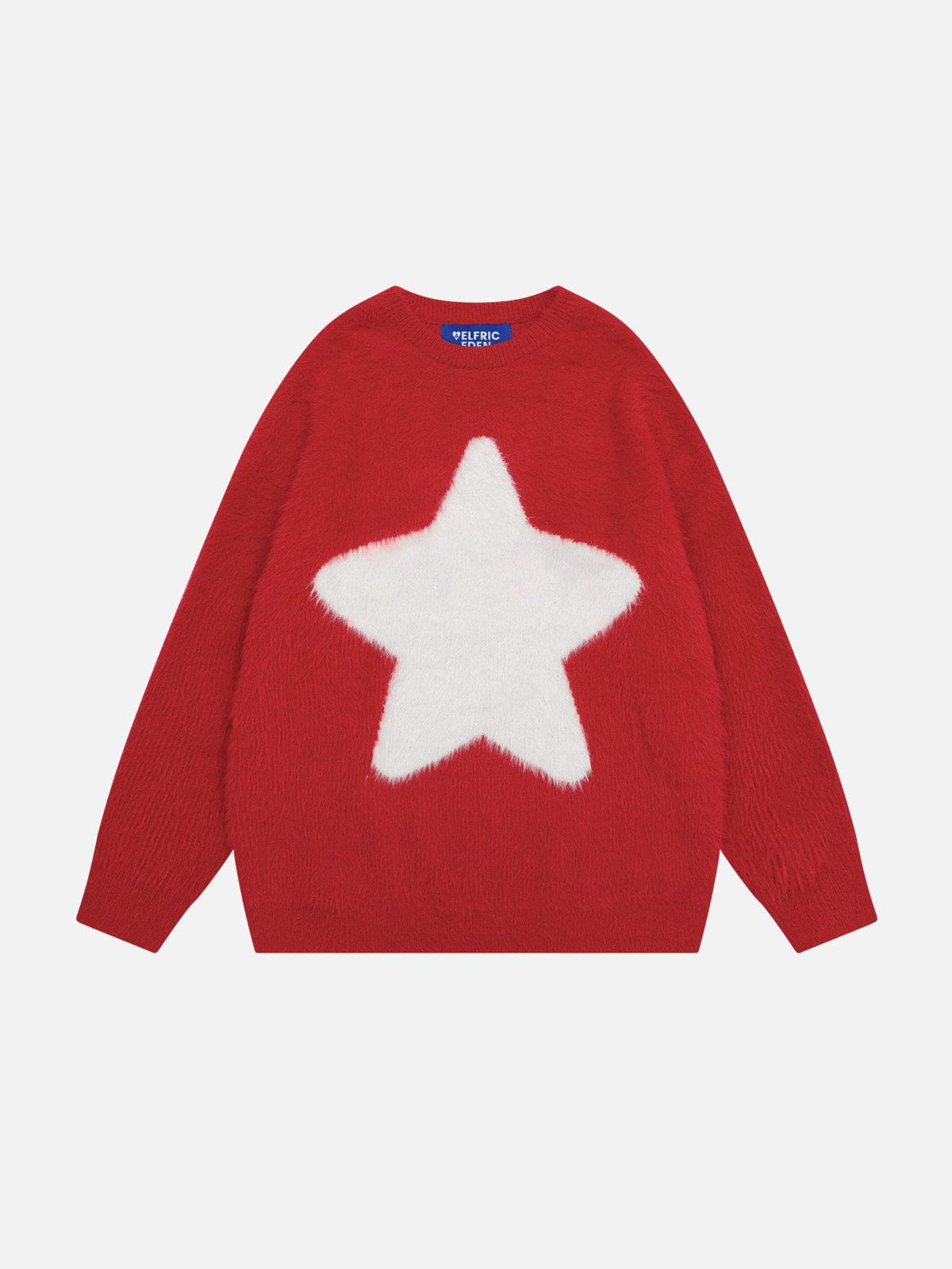 Aelfric Eden Star Graphic Red Sweater