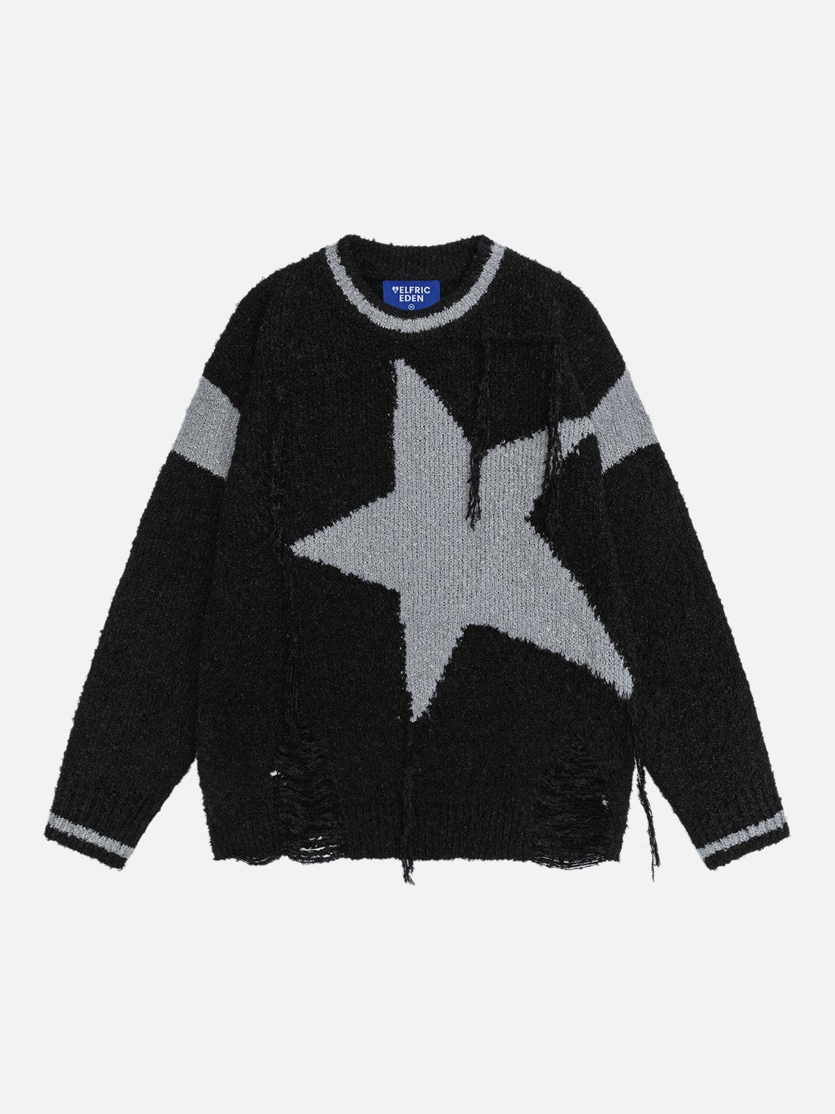 Aelfric Eden Tassel Distressed Star Sweater