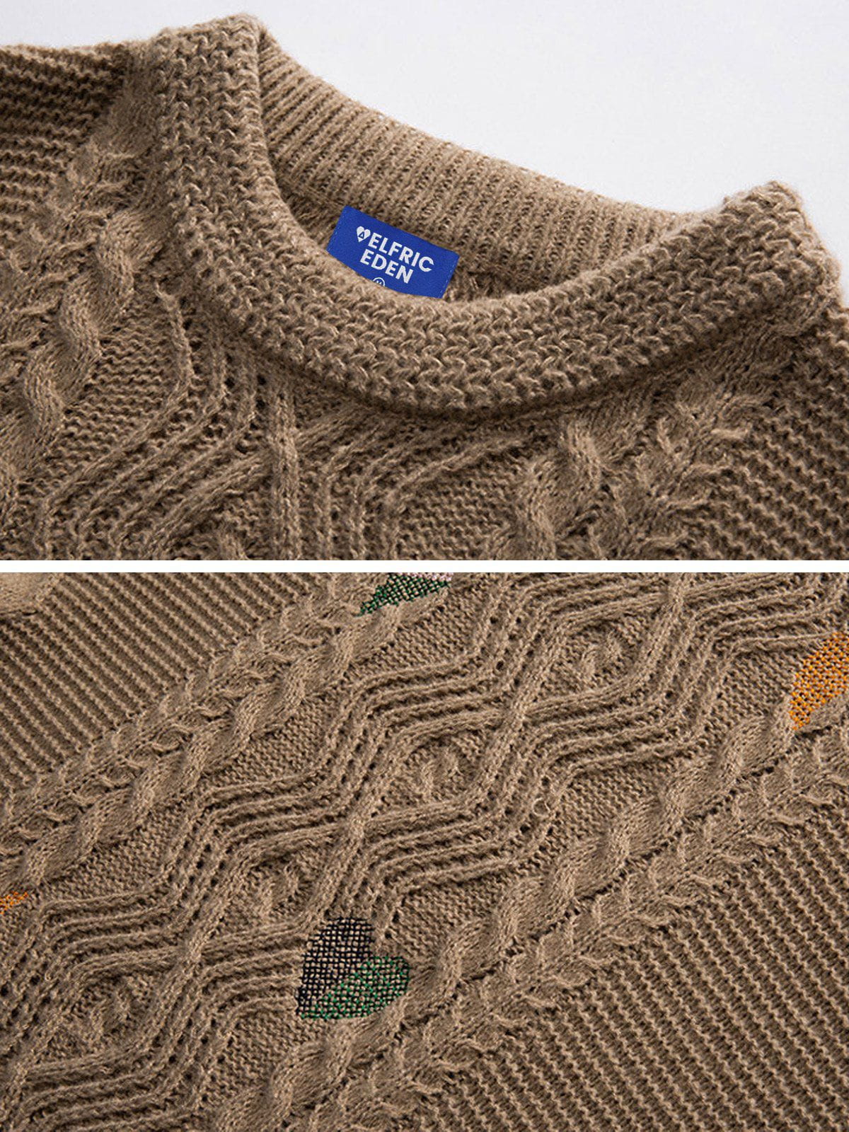 Aelfric Eden Star Jacquard Cable knit Sweater